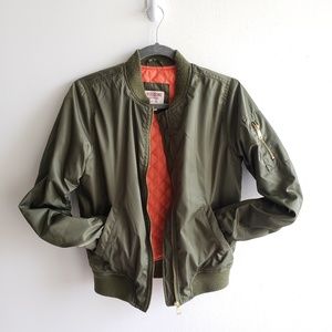 Green bomber jacket
